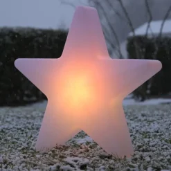 LED Akku Leuchte AKKU-STAR, weiss, groß, Outdoor IP44, USB-Ladekabel