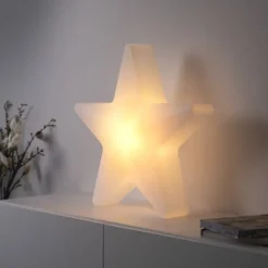 LED Akku Leuchte AKKU-STAR, weiss, groß, Outdoor IP44, USB-Ladekabel