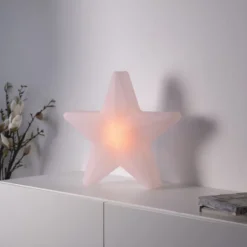 LED Akku Leuchte AKKU-STAR, weiss, klein, Deko-Leuchte Outdoor, IP44, USB-Ladekabel