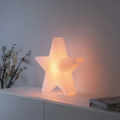 LED Akku Leuchte AKKU-STAR, weiss, klein, Deko-Leuchte Outdoor, IP44, USB-Ladekabel