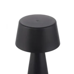 LED Akkuleuchte Tischleuchte schwarz Touchdimmer IP54 USB Innen-Außenbereich
