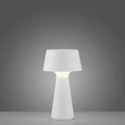 LED Akkuleuchte Tischleuchte weiß Touchdimmer IP54 USB Innen-Außenbereich