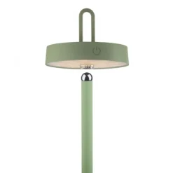 LED Akku Stehleuchte grün Touchdimmer IP44 Innenbereich Garten