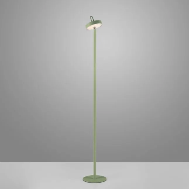 LED Akku Stehleuchte grün Touchdimmer IP44 Innenbereich Garten
