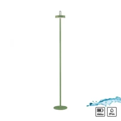 LED Akku Stehleuchte grün Touchdimmer IP44 Innenbereich Garten