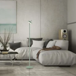 LED Akku Stehleuchte grün Touchdimmer IP44 Innenbereich Garten