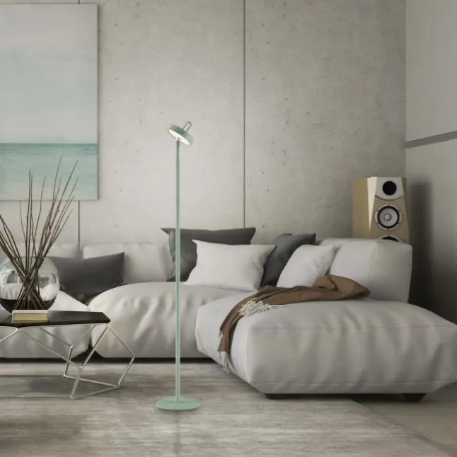 LED Akku Stehleuchte grün Touchdimmer IP44 Innenbereich Garten