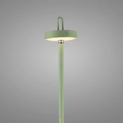LED Akku Stehleuchte grün Touchdimmer IP44 Innenbereich Garten