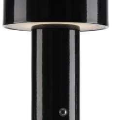 LED Akku Tischleuchte schwarz Pilzform dimmbar per Touch USB