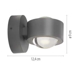 LED Akku Wandleuchte AKKU-CHIA, silber