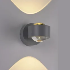 LED Akku Wandleuchte AKKU-CHIA, silber