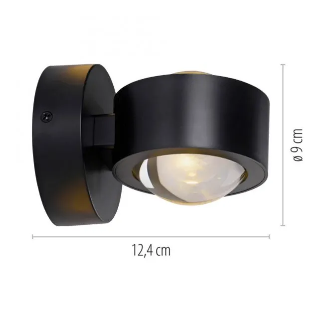 LED Akku Wandleuchte AKKU-CHIA, schwarz,