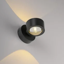 LED Akku Wandleuchte AKKU-CHIA, schwarz,
