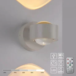 LED Akku Wandleuchte AKKU-CHIA, Sandbrise