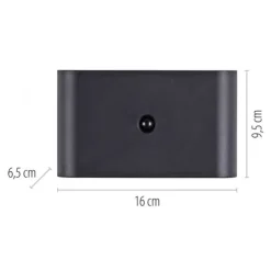 LED Akku Wandleuchte AKKU-ZIDDY, schwarz, Bewegungsmelder, aufladbar