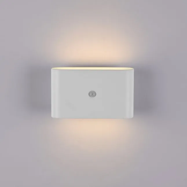 LED Akku Wandleuchte AKKU-ZIDDY, weiss, IP44, aufladbar, Bewegungsmelder