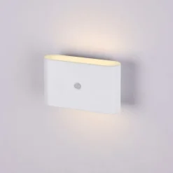 LED Akku Wandleuchte AKKU-ZIDDY, weiss, IP44, aufladbar, Bewegungsmelder