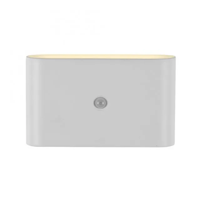 LED Akku Wandleuchte AKKU-ZIDDY, weiss, IP44, aufladbar, Bewegungsmelder