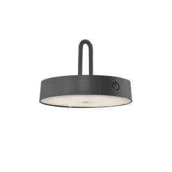 LED Akku Wandleuchte schwarz dimmbar per Touch IP44 Memoryfunktion