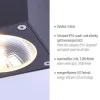 LED-Außenaufbaustrahler, anthrazit, Cube, spritzwassergeschützt,