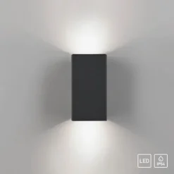 LED Außenleuchte anthrazit IP54 spritzwasserschutz Wandleuchte