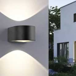 LED Außenleuchte anthrazit spritzwasserschutz IP54 Wandleuchte