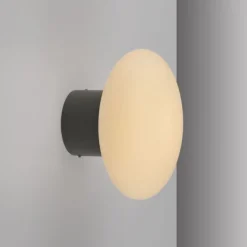 LED Außenleuchte grau Wand- und Deckenleuchte spritzwasserschutz