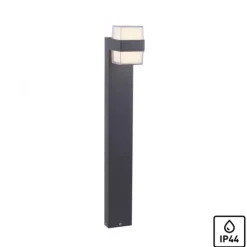 LED-Außenleuchte, Wegleuchte, anthrazit, IP44, Warmweiß