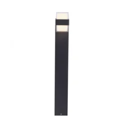 LED-Außenleuchte, Wegleuchte, anthrazit, IP44, Warmweiß