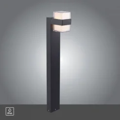 LED-Außenleuchte, Wegleuchte, anthrazit, IP44, Warmweiß