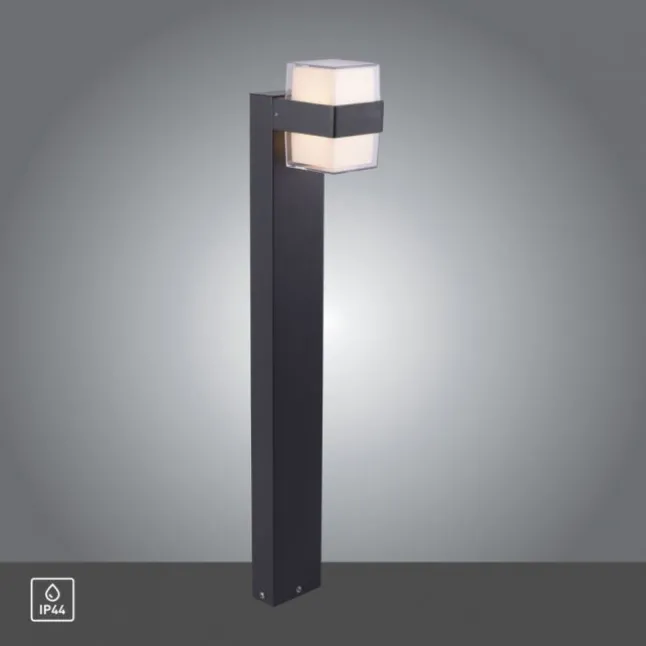 LED-Außenleuchte, Wegleuchte, anthrazit, IP44, Warmweiß