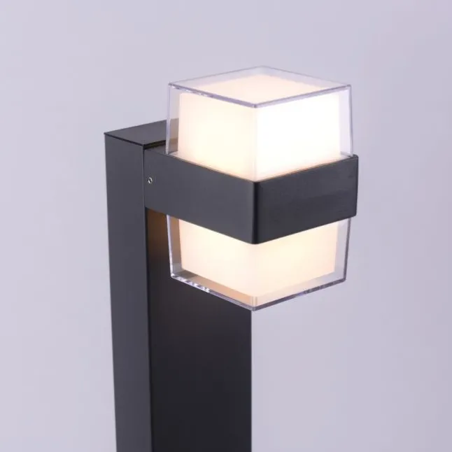 LED-Außenleuchte, Wegleuchte, anthrazit, IP44, Warmweiß