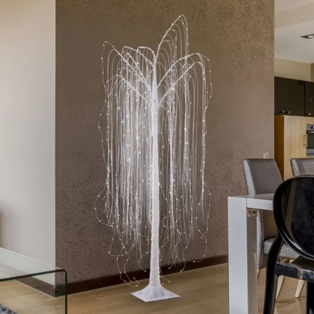LED Baum, weiß, Weidenoptik, warmweißes Licht, spritzwassergeschützt