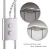 LED-Deckenfluter, Lesearm, warmweiß, Fluter dimmbar, getrennt schaltbar