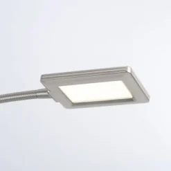 LED Deckenfluter mit Lesearm, modern, dimmbar, Drehdimmer, warmweißes Licht