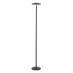 LED-Deckenfluter, schwarz, verstellbaren Fluterkopf, Stehlampe