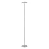 LED-Deckenfluter, stahlfarben, rund, warmweißer Lichtfarbe, Touchdimmer
