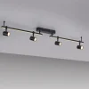LED Deckenlampe 4 flammig mit LED Board schwarz drehbar Memoryfunktion