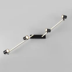 LED Deckenlampe 4 flammig mit LED Board schwarz drehbar Memoryfunktion