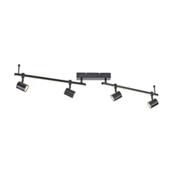LED Deckenlampe 4 flammig mit LED Board schwarz drehbar Memoryfunktion