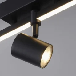 LED Deckenlampe 1 flammig mit LED Board schwarz drehbar Memoryfunktion