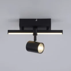 LED Deckenlampe 1 flammig mit LED Board schwarz drehbar Memoryfunktion