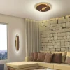 LED-Deckenlampe, rostfarben, gold, warmweiße Lichtfarbe, inkl. Dimmfunktion
