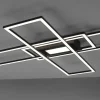 LED Deckenlampe schwarz 99x29cm rechteckig dimmbar Downlight+Sidelight
