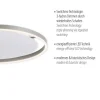 LED Deckenleuchte aluminium rund Ø60cm dimmbar Switchmo warmweiß