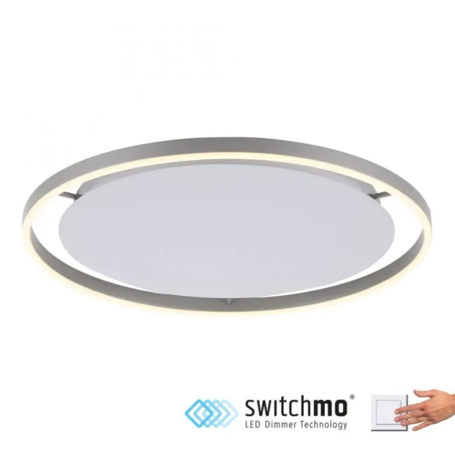 LED Deckenleuchte aluminium rund Ø60cm dimmbar Switchmo warmweiß