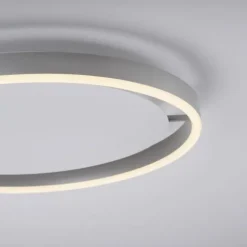LED Deckenleuchte aluminium rund Ø40cm dimmbar Switchmo warmweiß