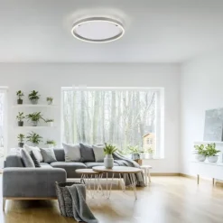 LED Deckenleuchte aluminium rund Ø40cm dimmbar Switchmo warmweiß