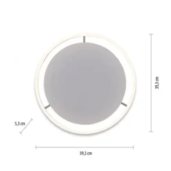 LED Deckenleuchte aluminium rund Ø40cm dimmbar Switchmo warmweiß