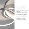 LED Deckenleuchte aluminium drehbar rund Lichtring getrennt schaltbar